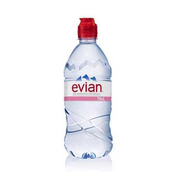 EVIAN Минерална вода - бутилка PET 750 ml - спортна капачка 
